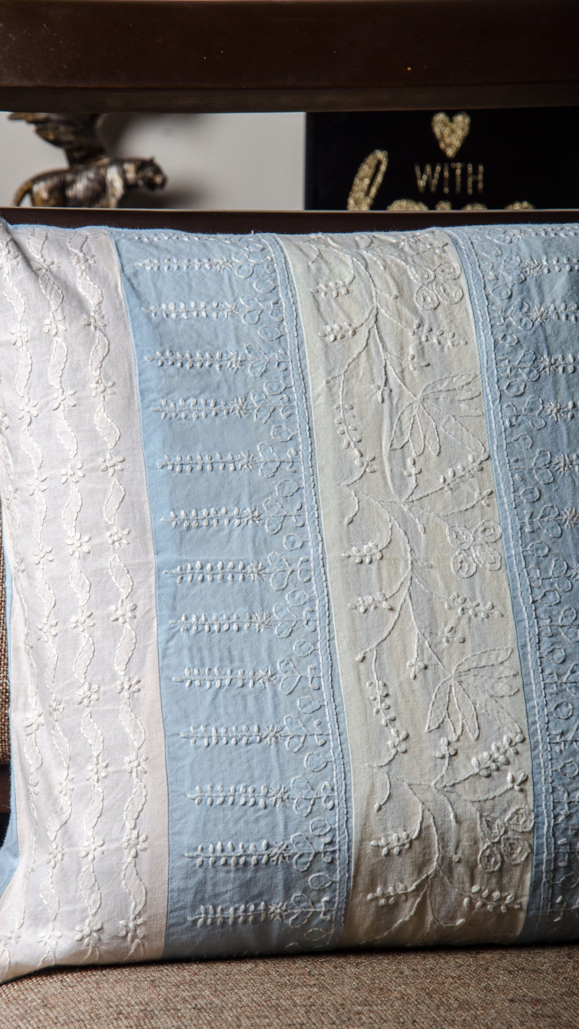 Chikankari Assorted Cushion Covers